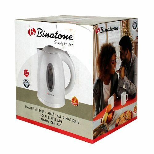 Bouilloire électrique 1.7L Binatone