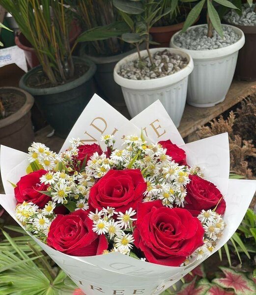 Bouquet de roses rouges