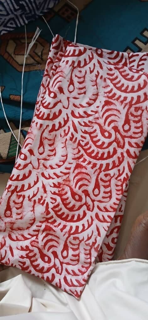 Tissu Batik Coloré en Coton