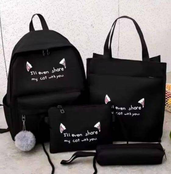 Ensemble de sacs chat noir
