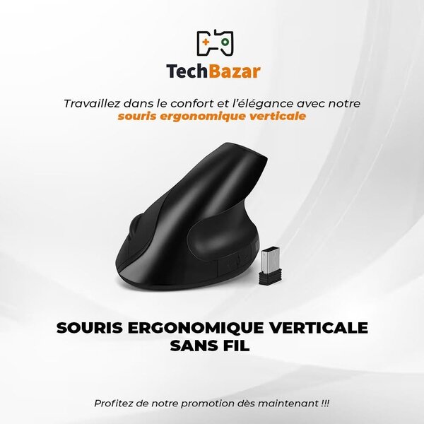 Souris ergonomique sans fil