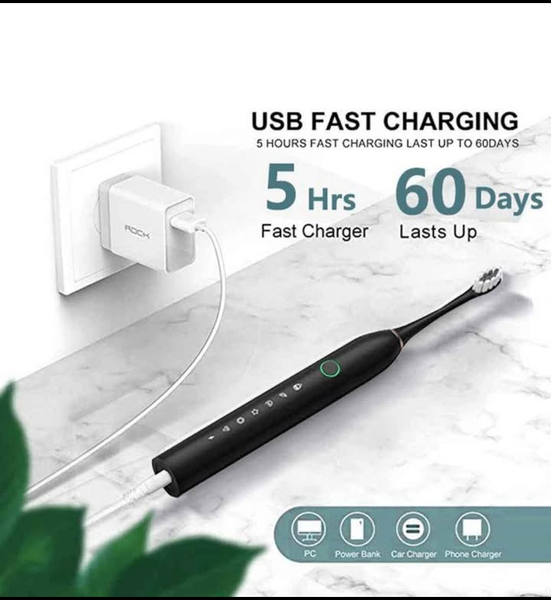 Brosse à dents électrique - Noir