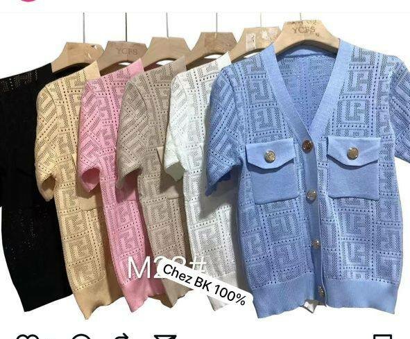 Cardigan court en crochet