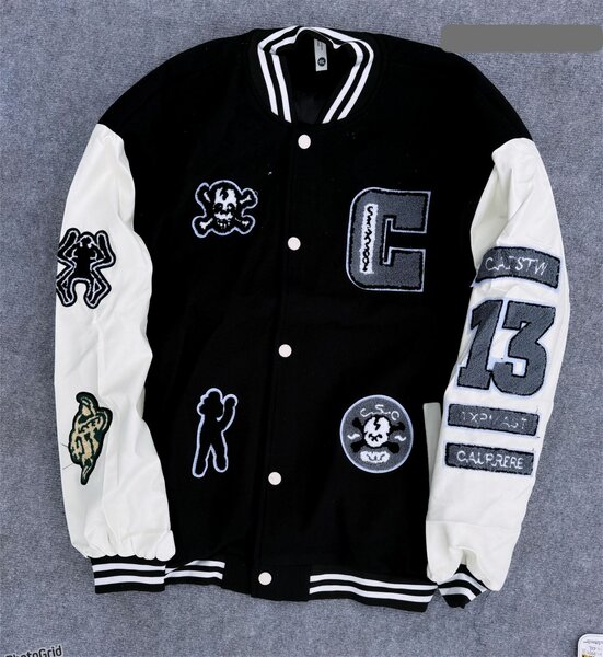 Veste Universitaire Patchwork Homme