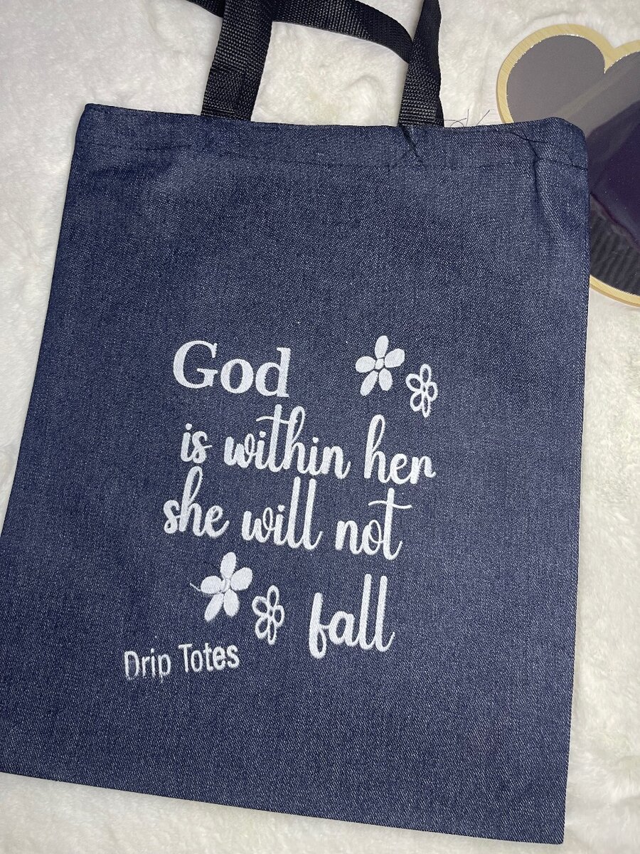 Jean tote bag