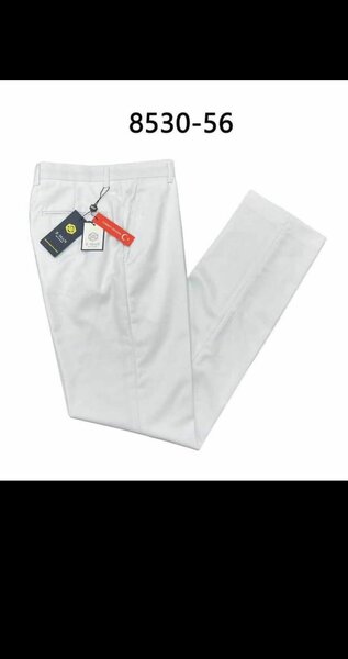 Pantalon tissu-BLANC