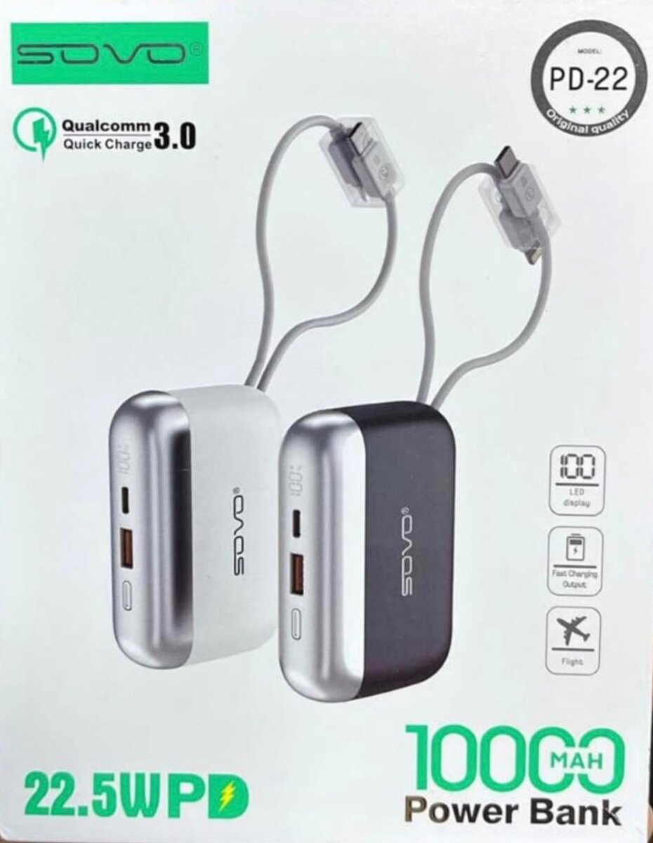 Mini Power Bank 10000mAh 22w