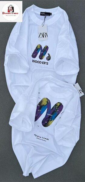 T-shirts à imprimé lettre M