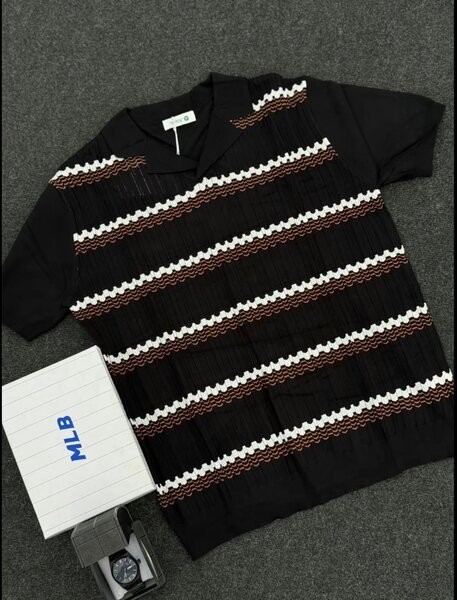 Polo en maille rétro chic