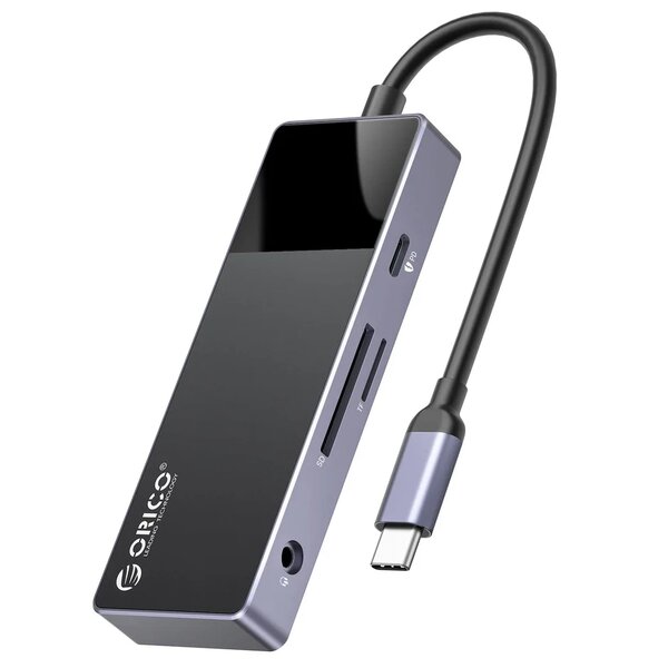 Hub USB C, répartiteur USB ORICO 8 en 1, adaptateur multipor