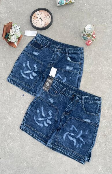 Jupe en jean décontractée