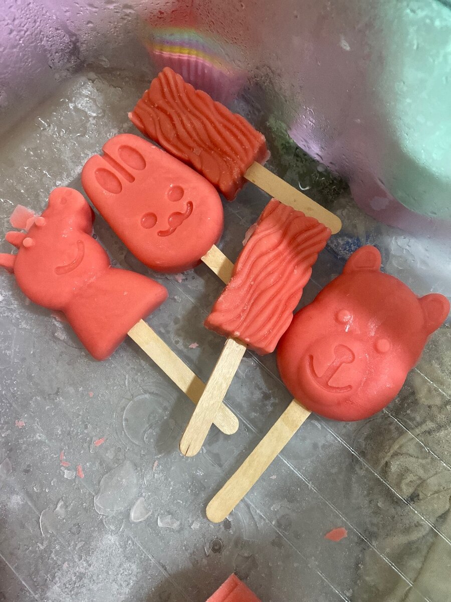 Lots de 15 glaces à la fraise