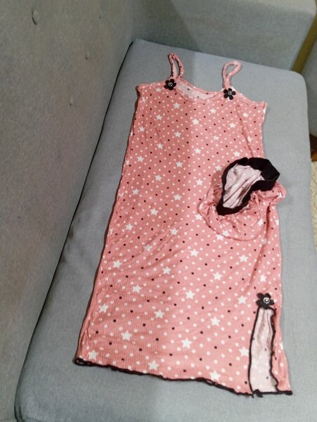 Chemise de nuit fille avec bonnet