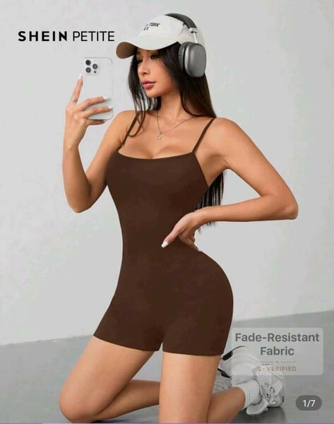 Combi-short côtelé femme