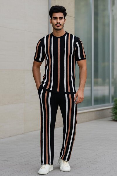 Costume décontracté à motifs