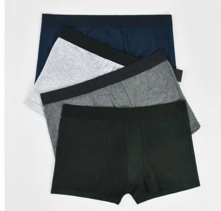 4 piece underwear boxers panties multiple colors