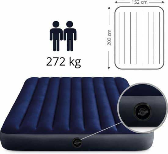 Matelas gonflable 2 plc+ pomp