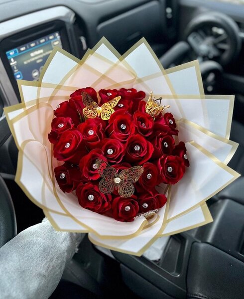 Flower wrapping paper