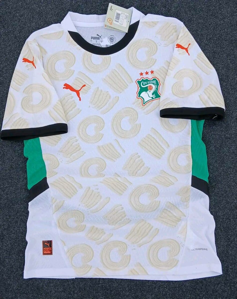 Maillots de Côte d'Ivoire Blanc