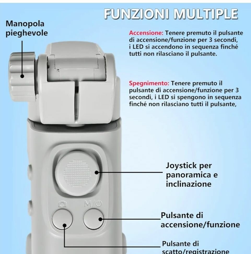 Support Gimbal Smartphone Pliable