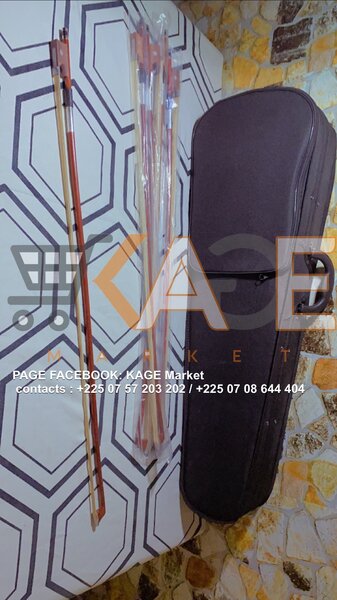 Archet et housse de violon