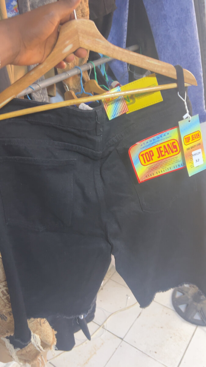 Trendy Ripped Black Jeans