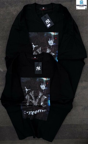 T-shirt graphique noir urbain