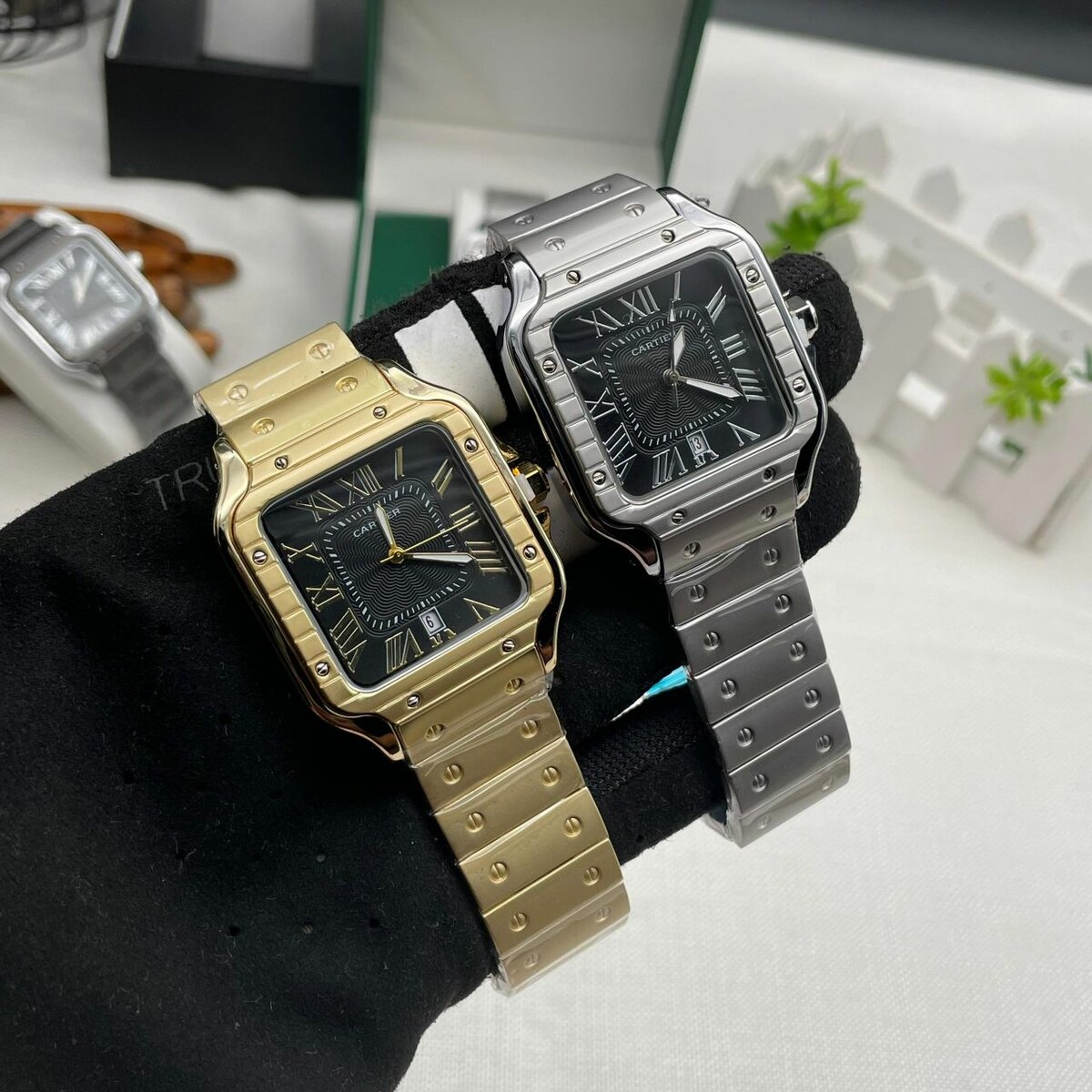 Solid Cartier Chain Watches