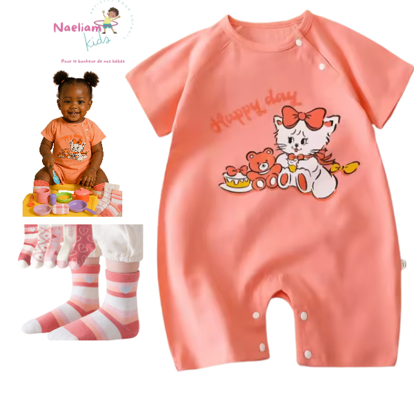 Combinaison bébé motif joyeux