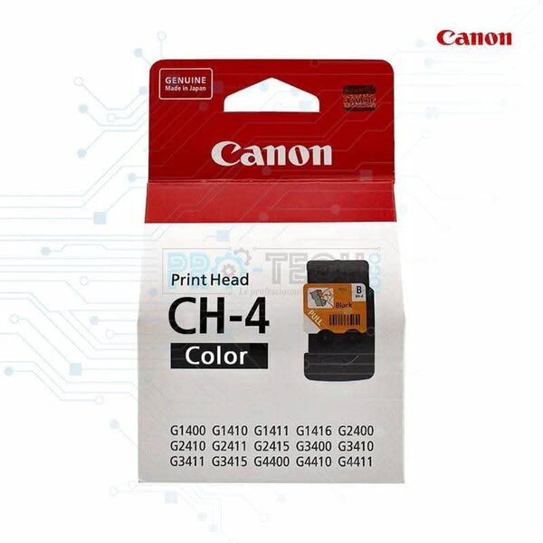 Tête d'impression couleur Canon