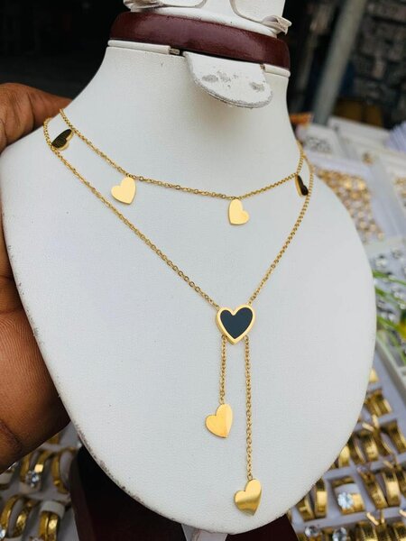 Silver and gold necklace