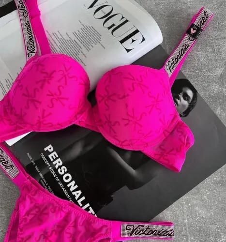 Ensemble Lingerie Rose Glamour