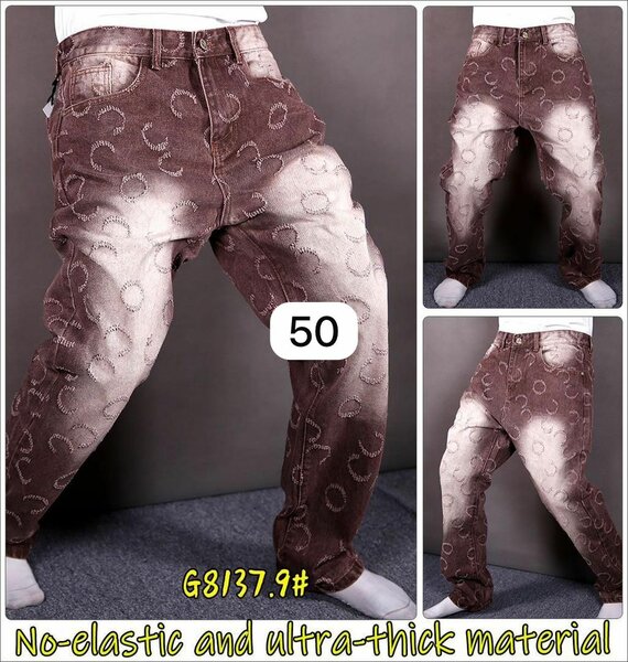 Jeans épais à motifs uniques