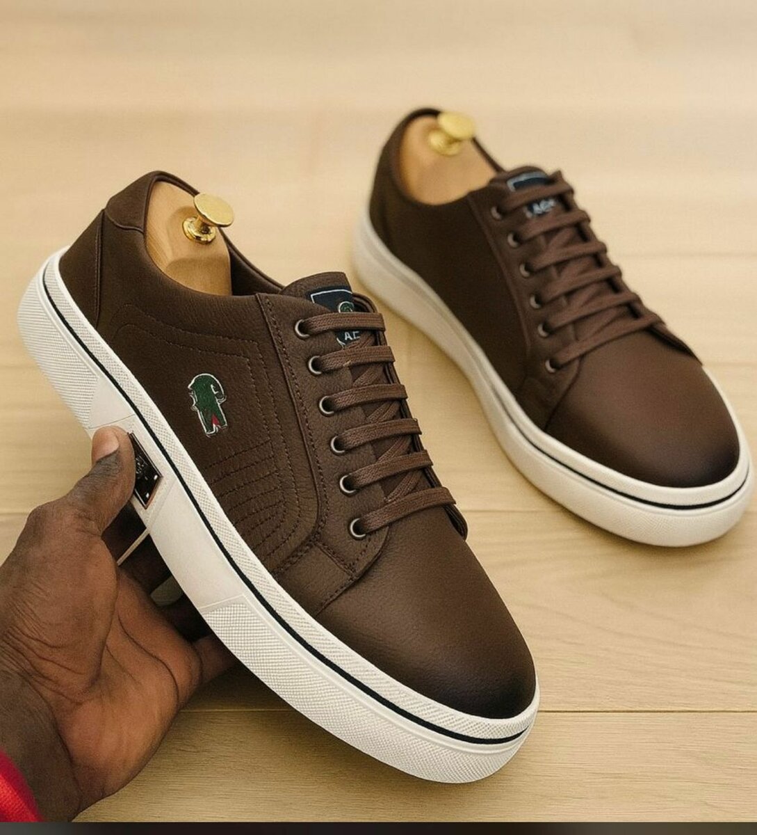 Sneakers en cuir décontractées