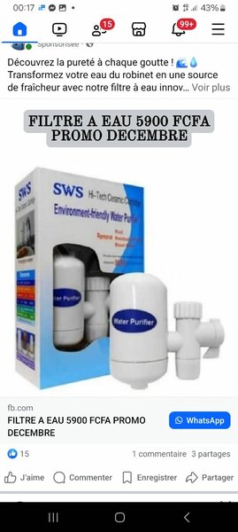 Filtre à Eau SWS Écologique