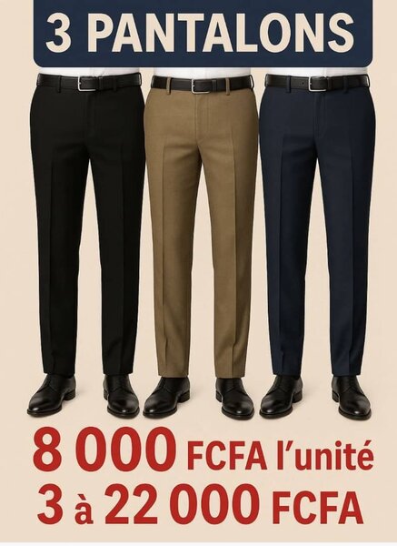 Ensemble de pantalons pour hommes