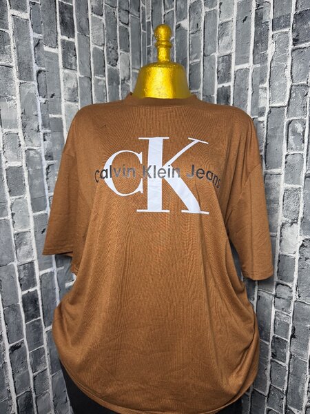 T-shirt Coton Marron