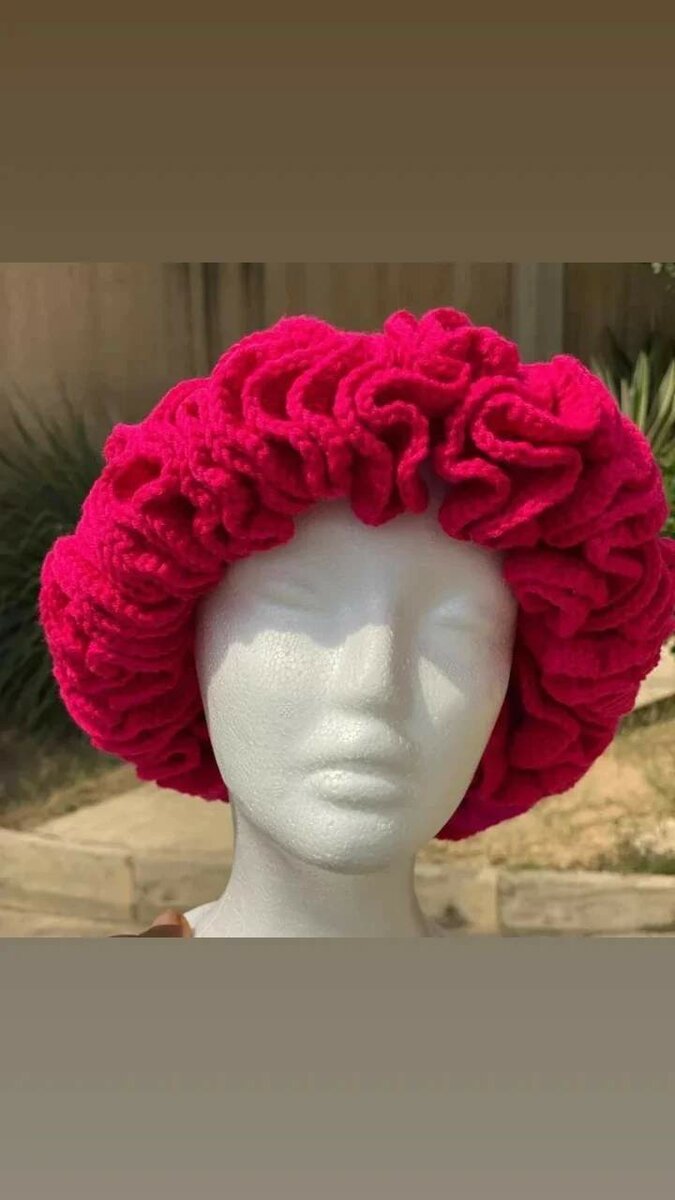 Crotchet Ruffle Hat