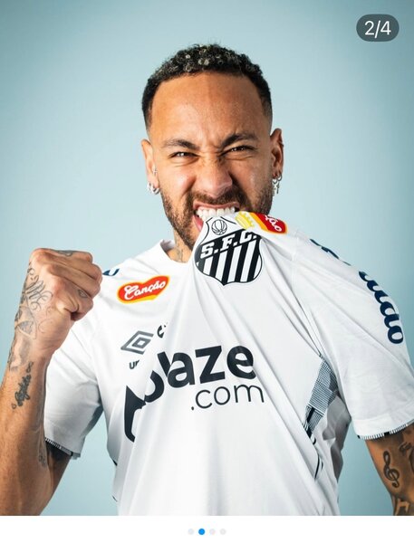 Maillot de football Umbro Santos