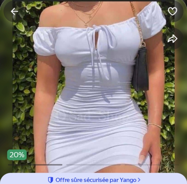 Robe Blanche Épaule Nue