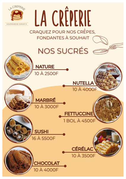 Crêpes sucrées et salées