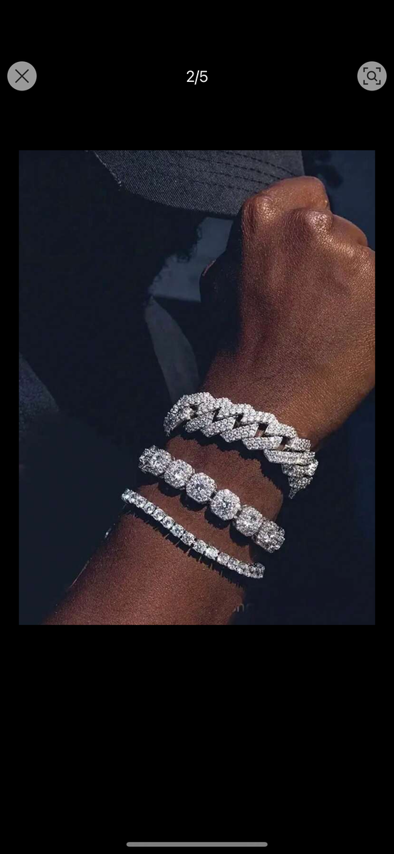 Bracelets en diamant étincelants