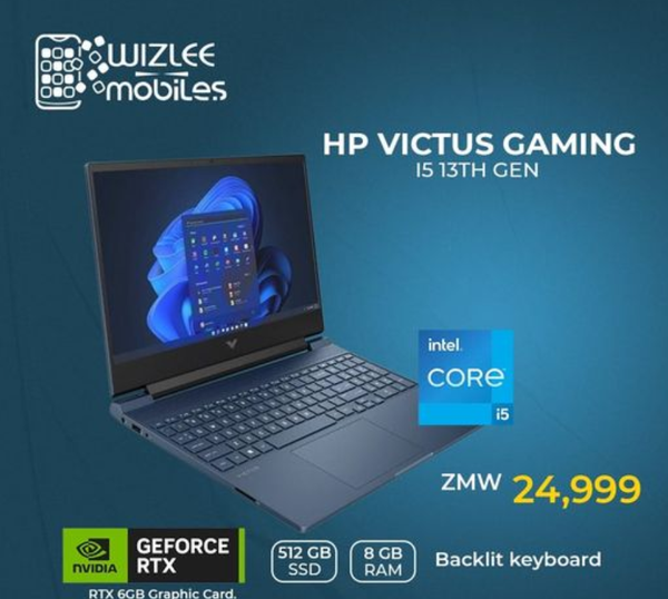 HP VICTUS 15-FA1093DX GAMING, INTEL CORE I5-13420H, 13TH GEN, 8GB RAM, 512GB SSD, NVIDIA GEFORCE RTX 3050 6GB GRAPHICS,