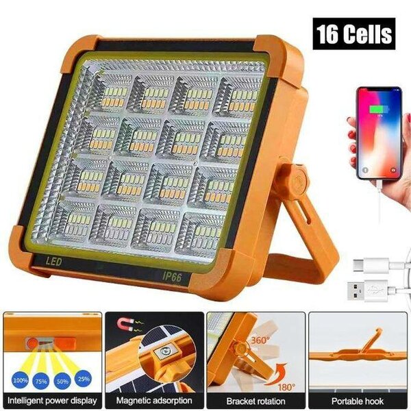 Projecteur LED Solaire Portable