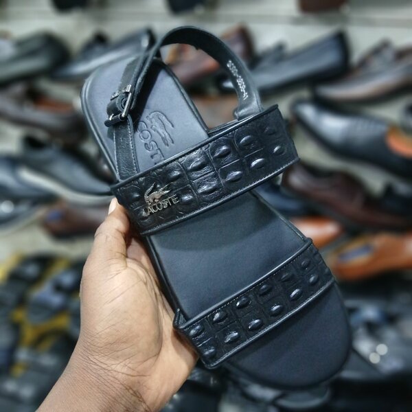 Sandales noires pour homme