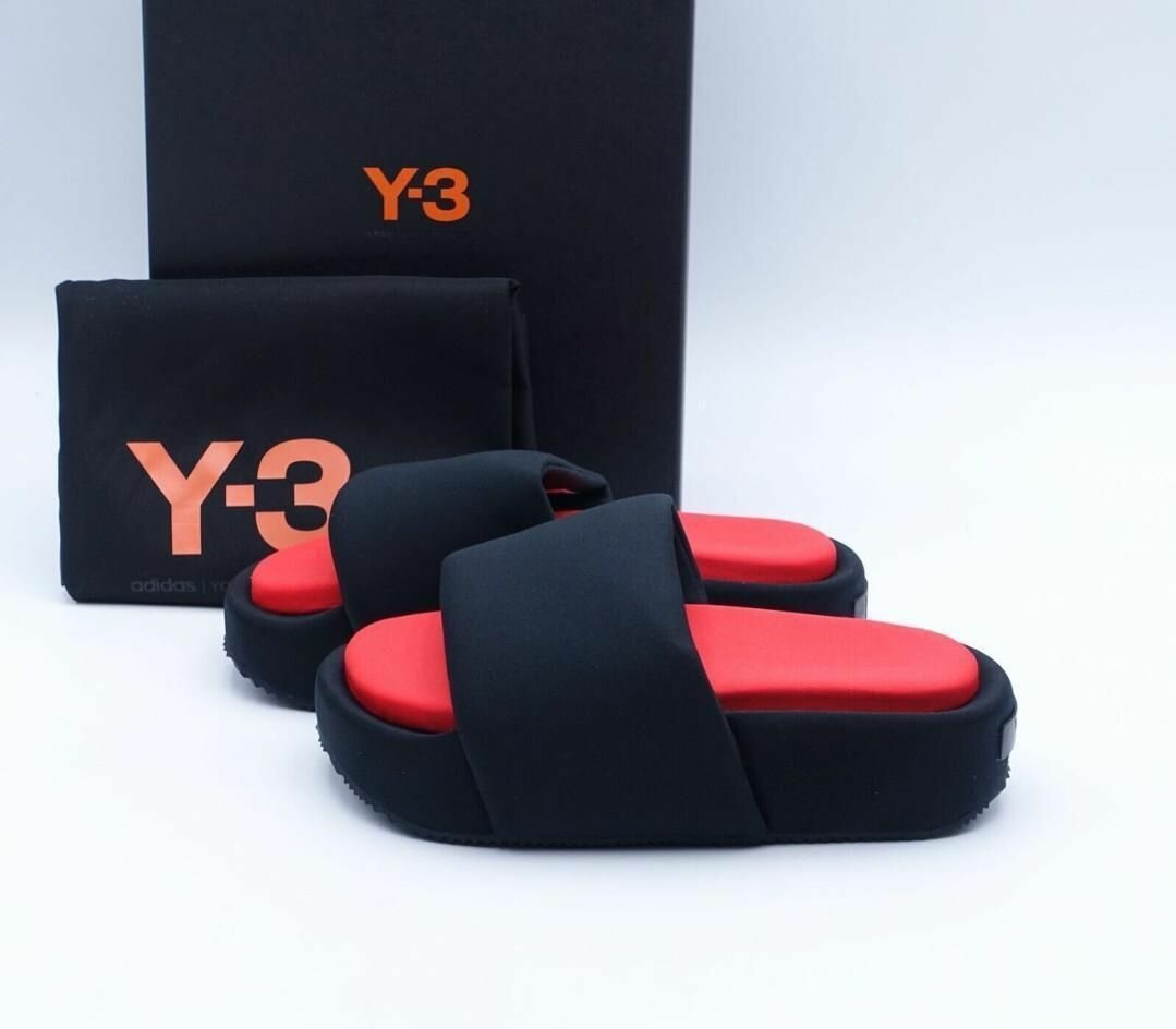 Y-3 Solid Branded Slippers