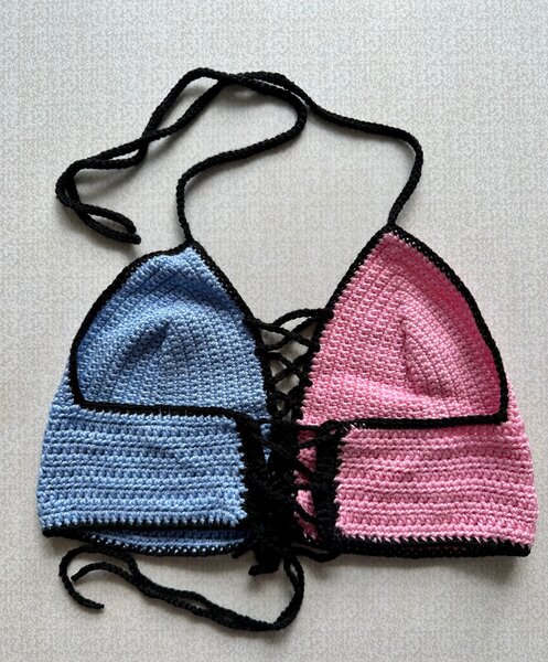 Вязаный бралет/топ HarleyQuinn