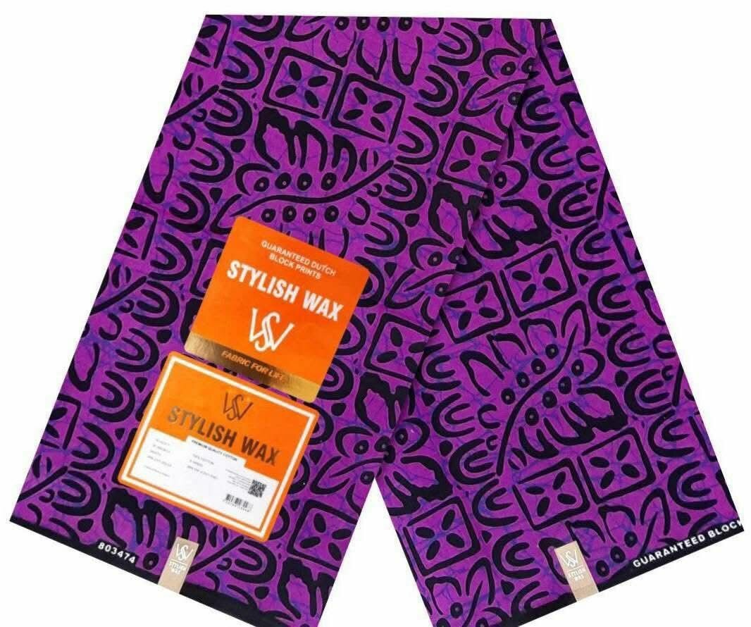 Tissu en coton imprimé coloré