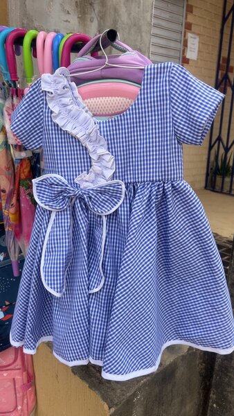 Robe maternelle Bleu
