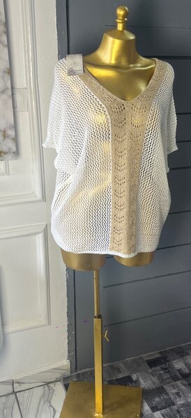 Poncho en maille légère femme